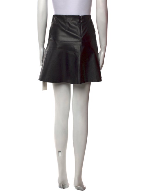 Vince Lamb Leather Mini Skirt