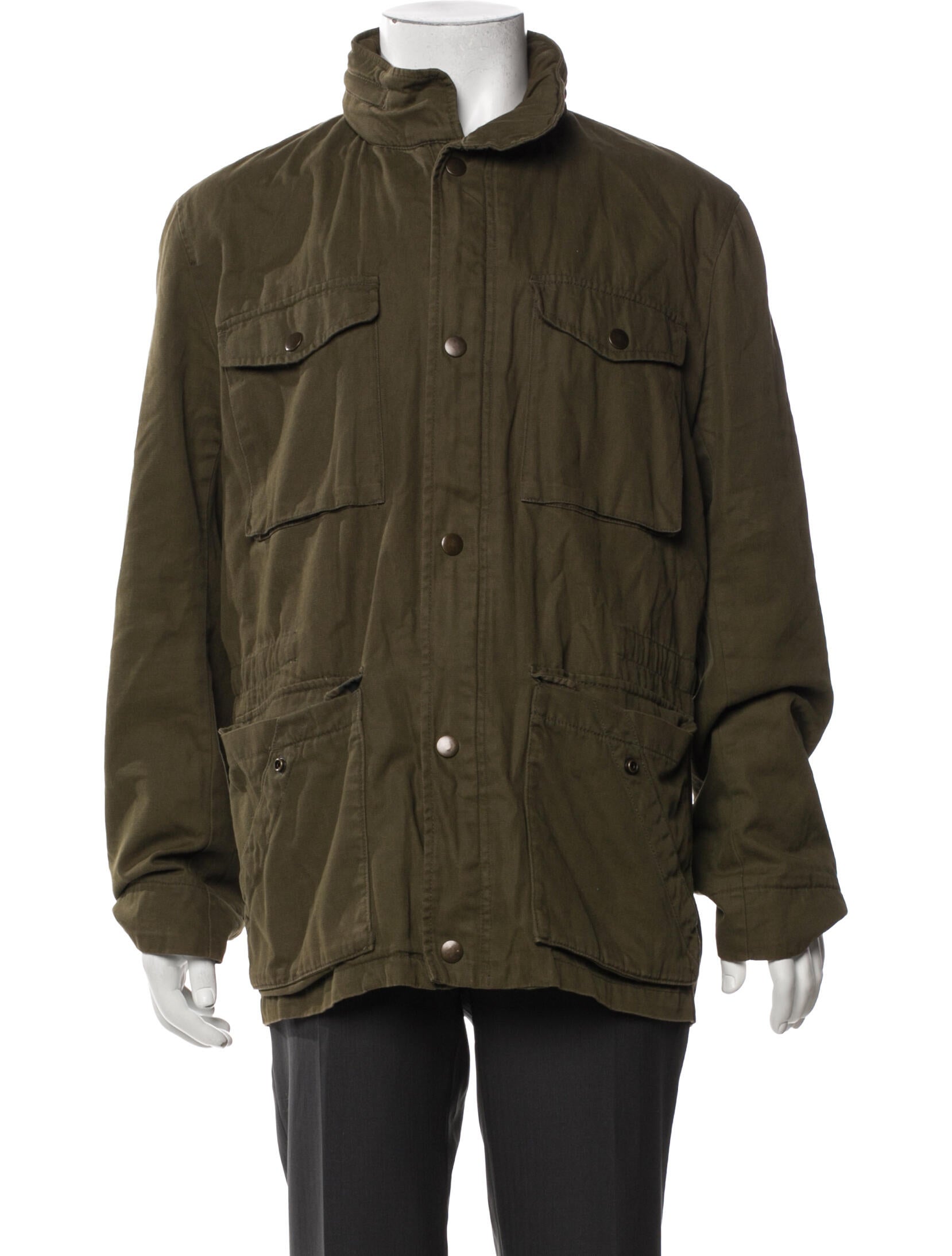 Vince Plaid Print Utility Jacket