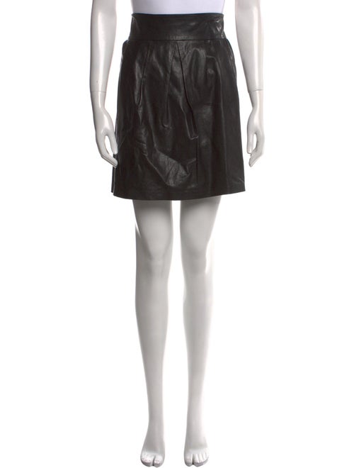 Vince Leather Mini Skirt