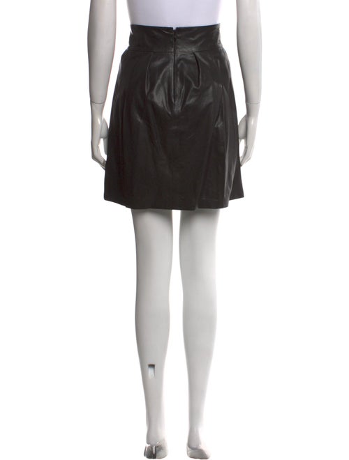 Vince Leather Mini Skirt