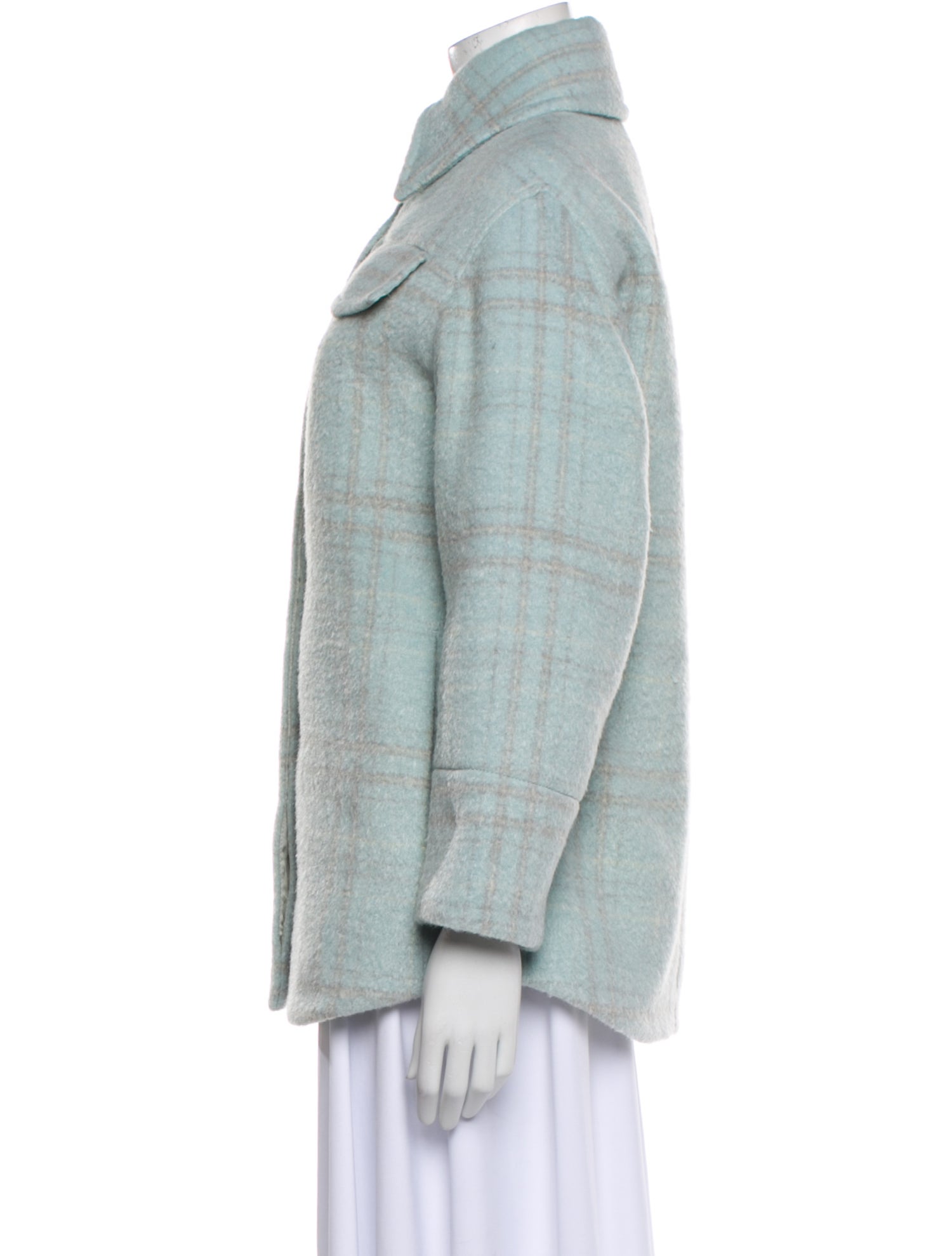 Vince Plaid Print Jacket