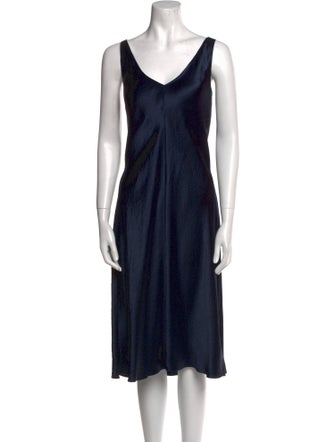 Vince V-Neck Midi Length Dress