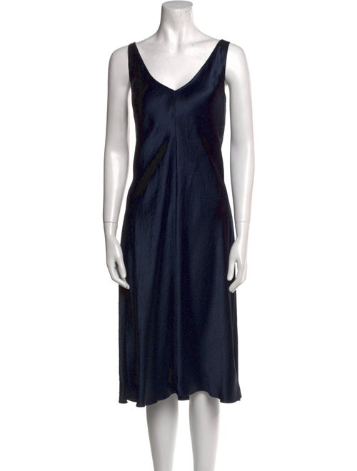 Vince V-Neck Midi Length Dress