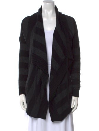 Vince Striped Open Front Sweater