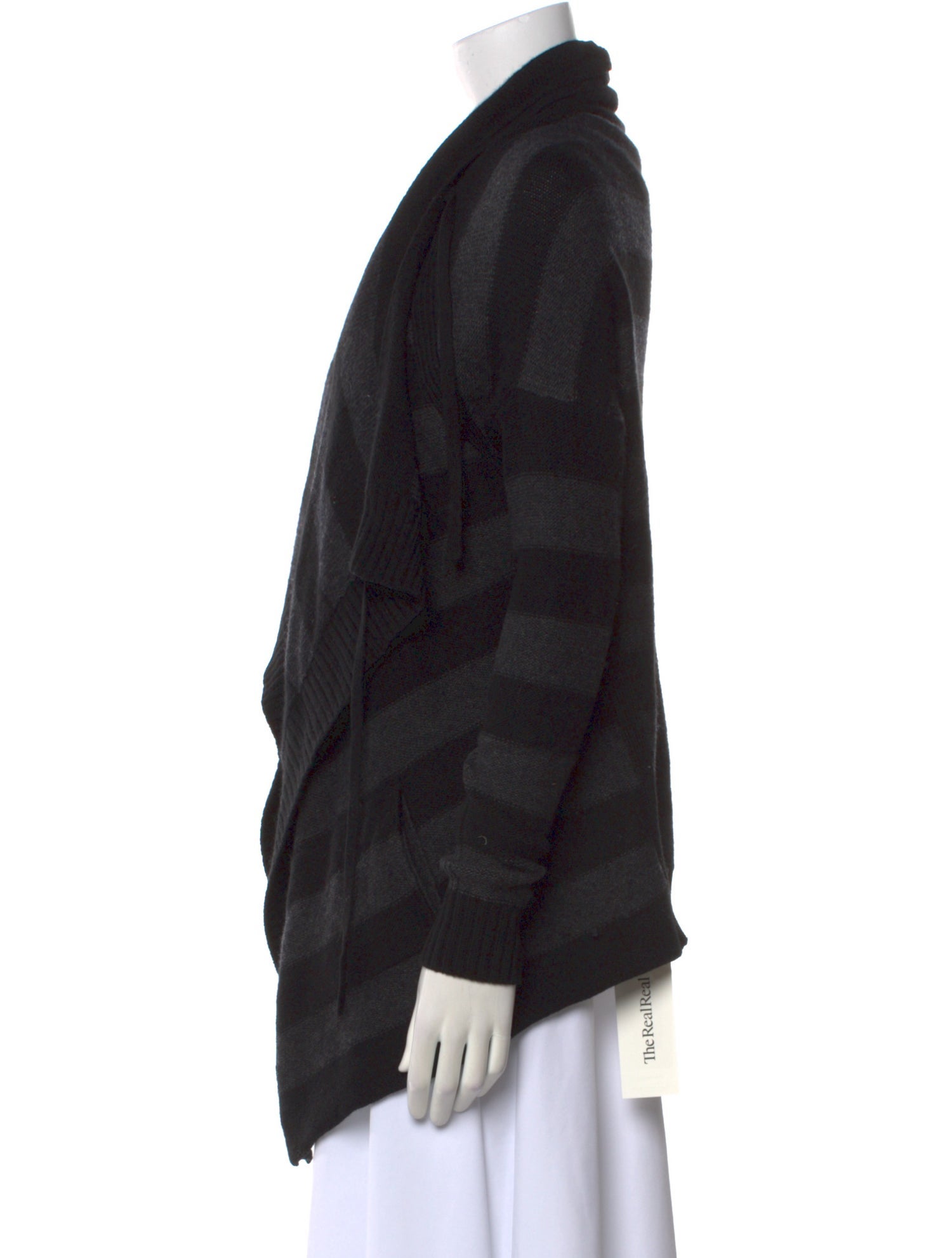 Vince Striped Open Front Sweater