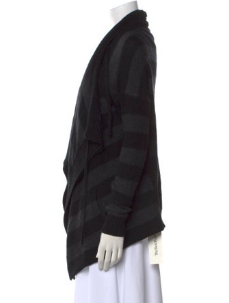 Vince Striped Open Front Sweater