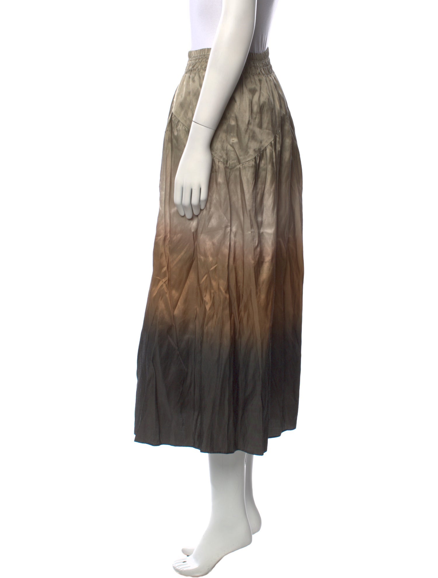 Vince Ruffle Embellishment Midi Length Skirt