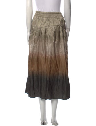 Vince Ruffle Embellishment Midi Length Skirt