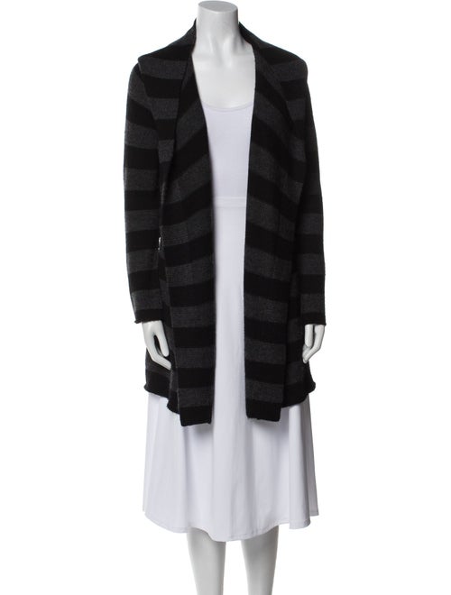 Vince Striped Open Front Sweater