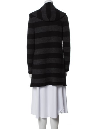 Vince Striped Open Front Sweater