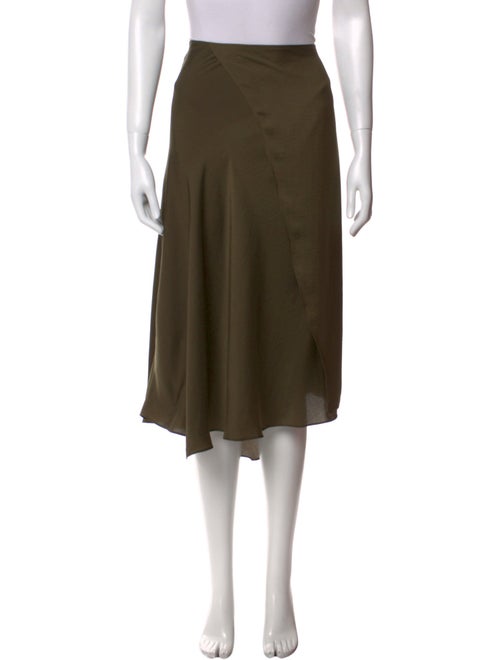 Vince Ruffle Embellishment Midi Length Skirt