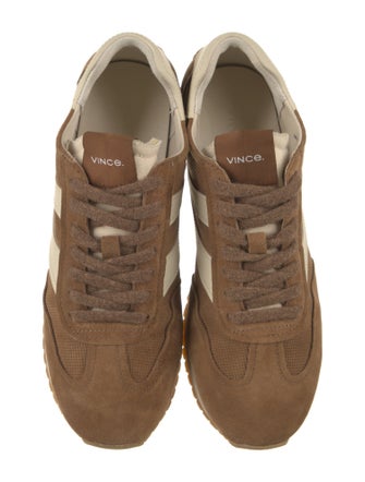 Vince Suede Leather Trim Embellishment Sneakers
