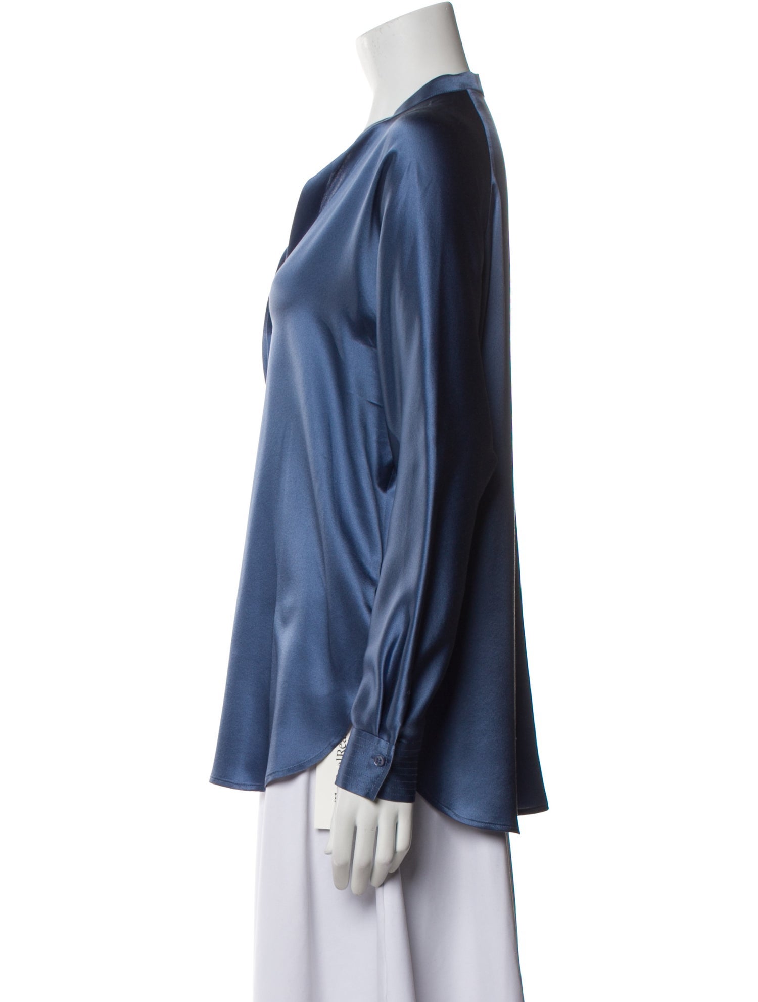 Vince Silk V-Neck Blouse