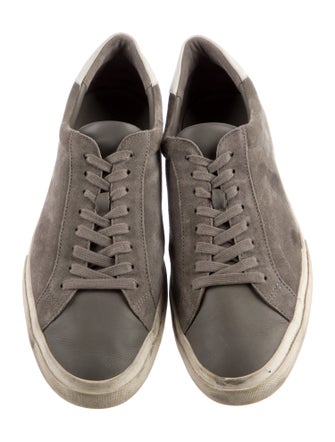 Vince Suede Colorblock Pattern Sneakers