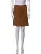 Vince Leather Knee-Length Skirt