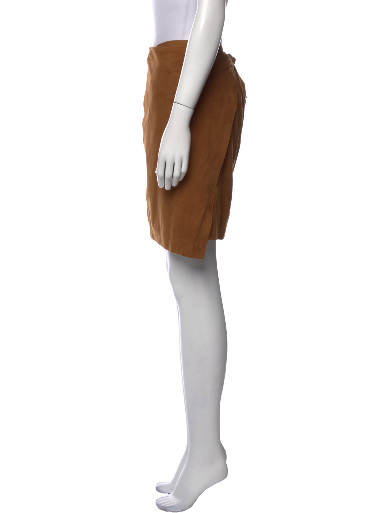 Vince Leather Knee-Length Skirt