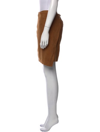 Vince Leather Knee-Length Skirt