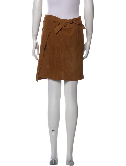 Vince Leather Knee-Length Skirt