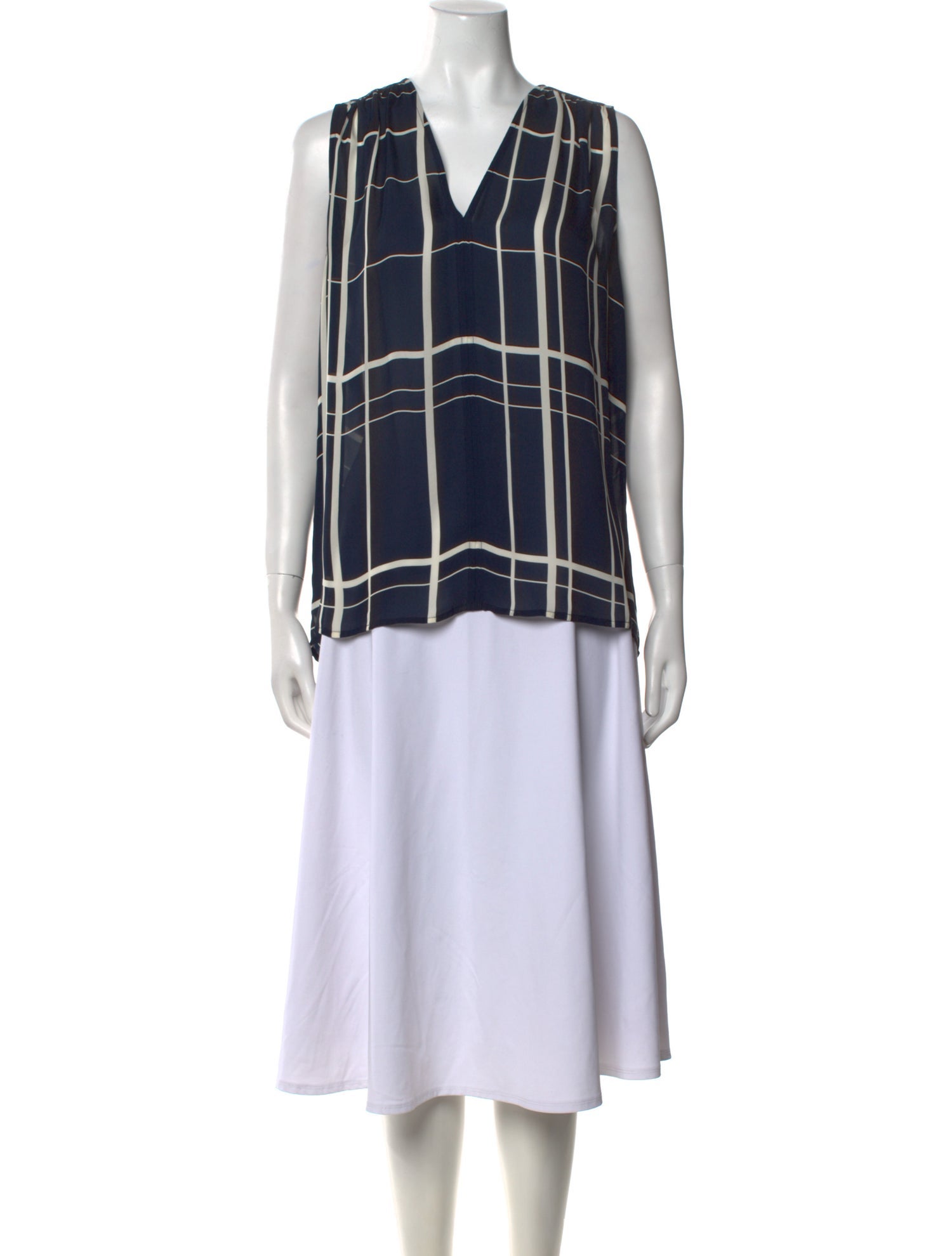 Vince Silk Printed Tunic