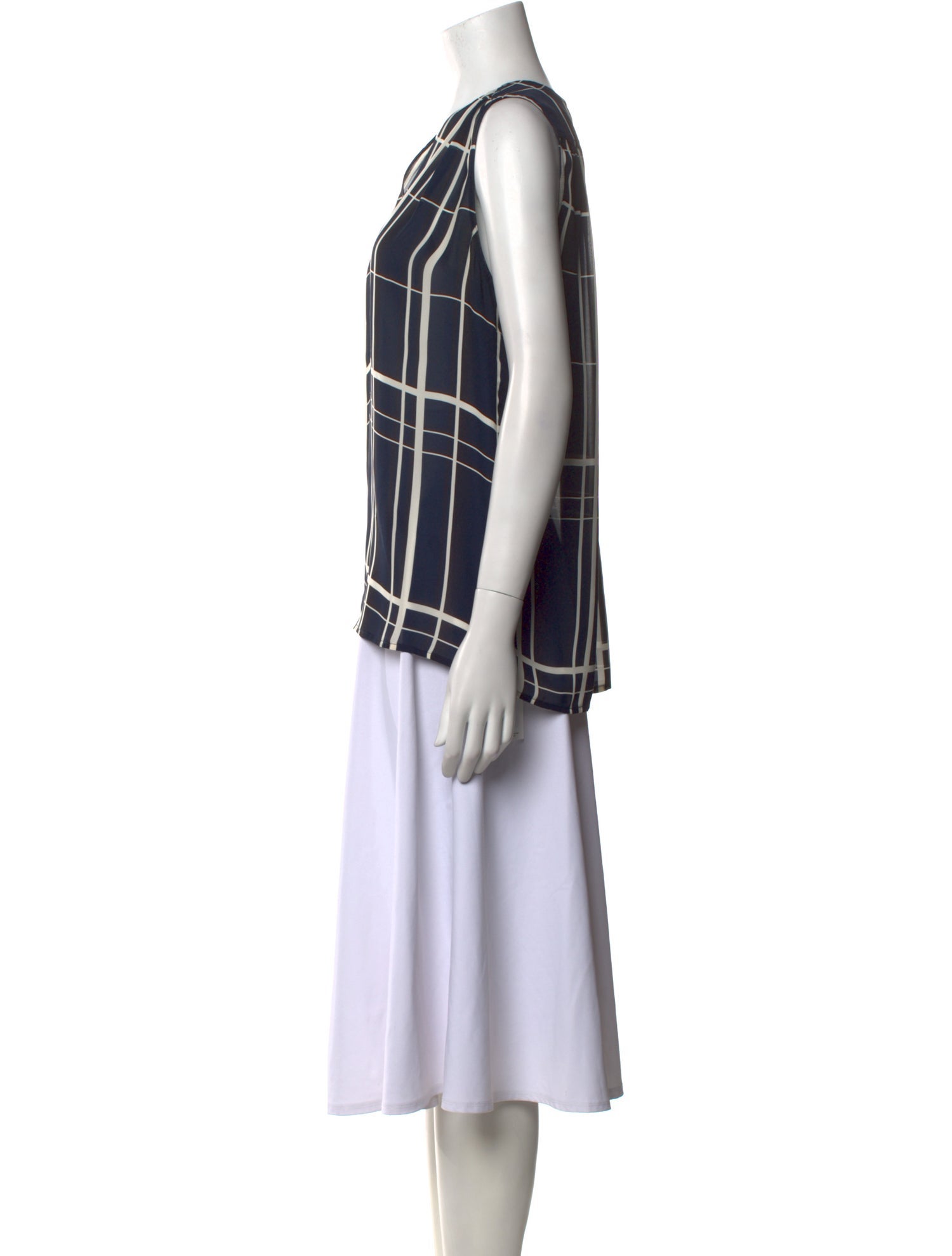 Vince Silk Printed Tunic