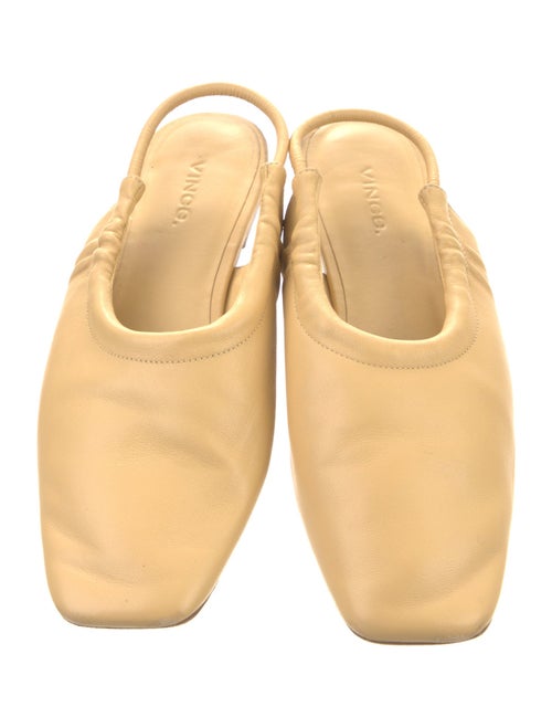 Vince Leather Slingback Flats