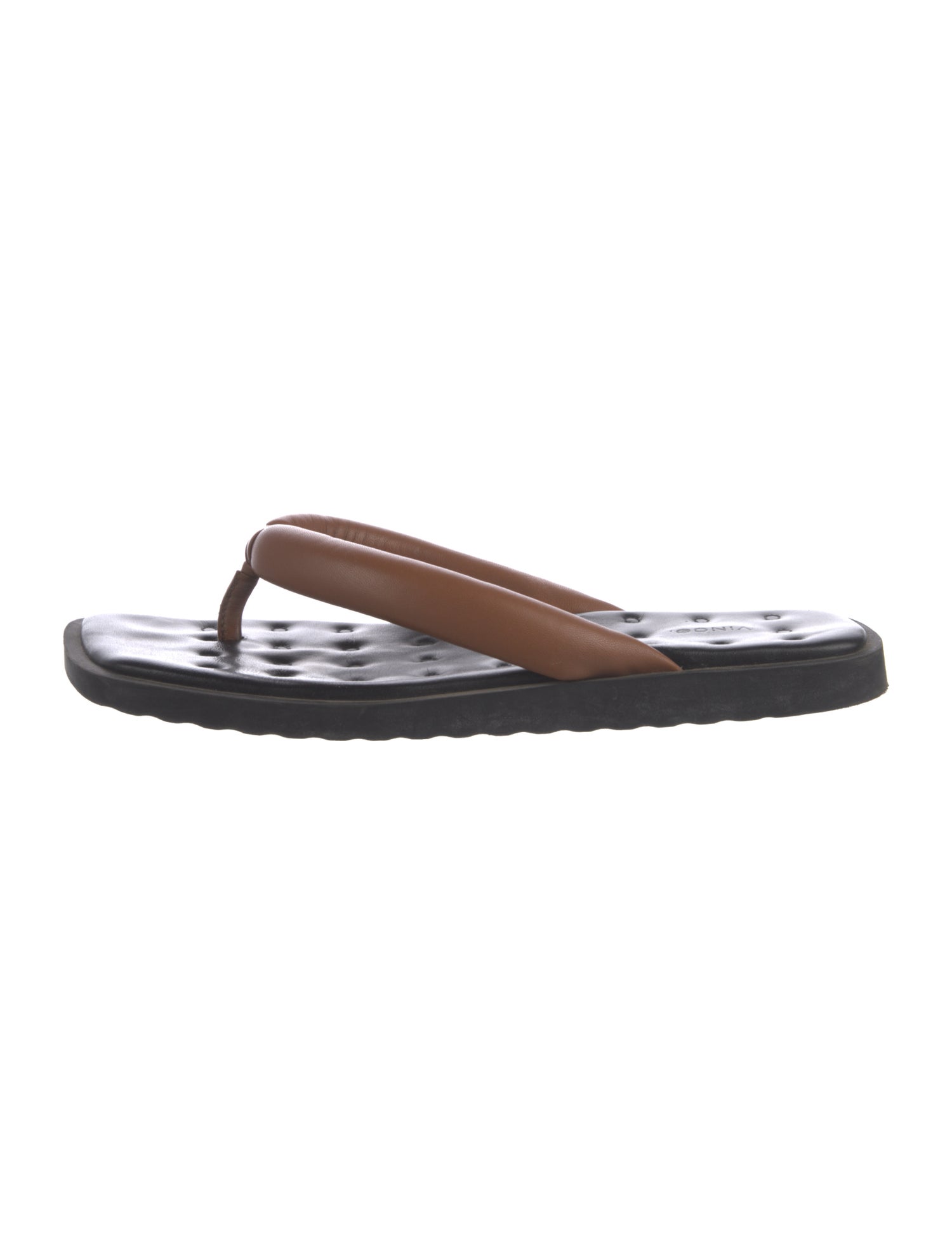 Vince Leather Flip Flops