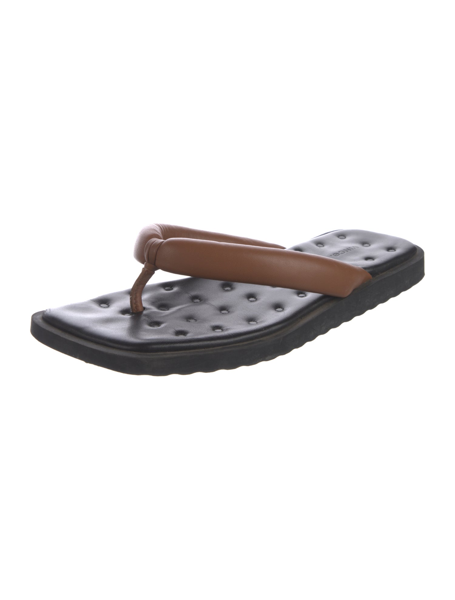 Vince Leather Flip Flops