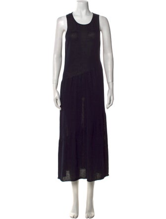 Vince Scoop Neck Long Dress