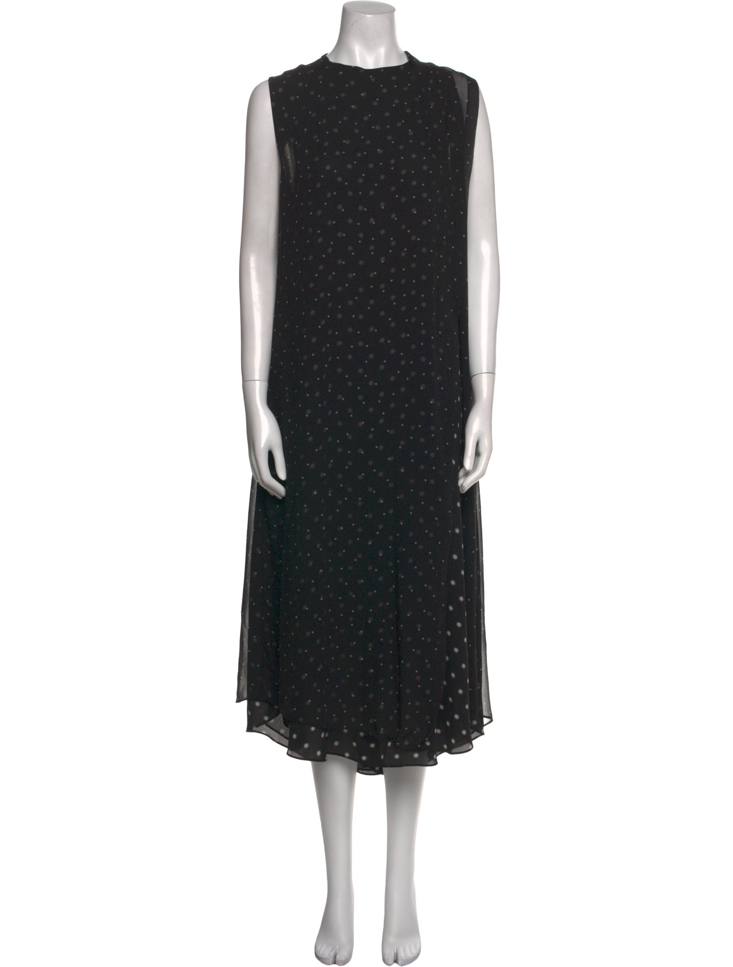 Vince Polka Dot Print Long Dress