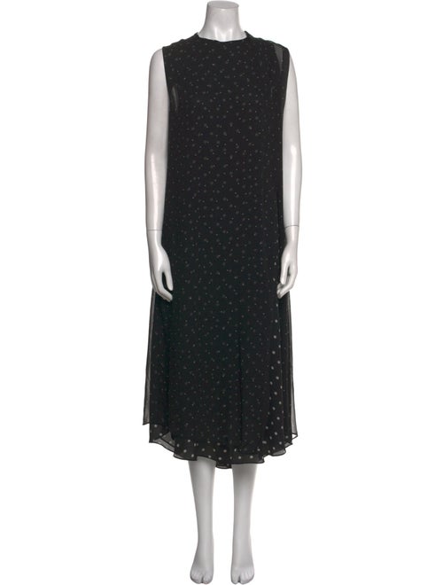 Vince Polka Dot Print Long Dress