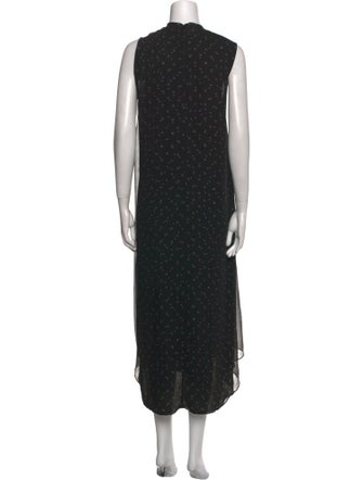 Vince Polka Dot Print Long Dress