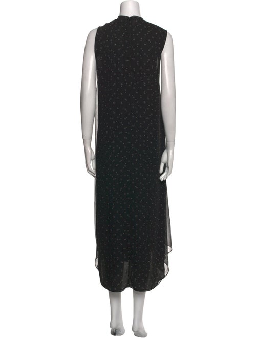 Vince Polka Dot Print Long Dress