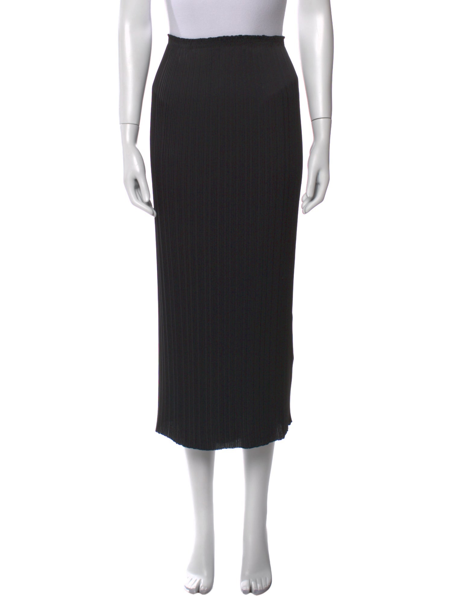 Vince Pleated Accents Midi Length Skirt