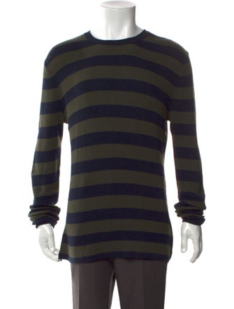 Vince Striped Crew Neck Pullover