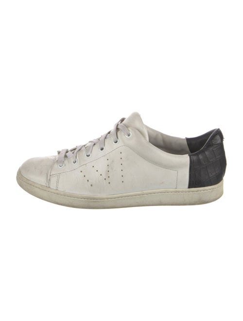 Vince Leather Colorblock Pattern Sneakers