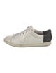 Vince Leather Colorblock Pattern Sneakers