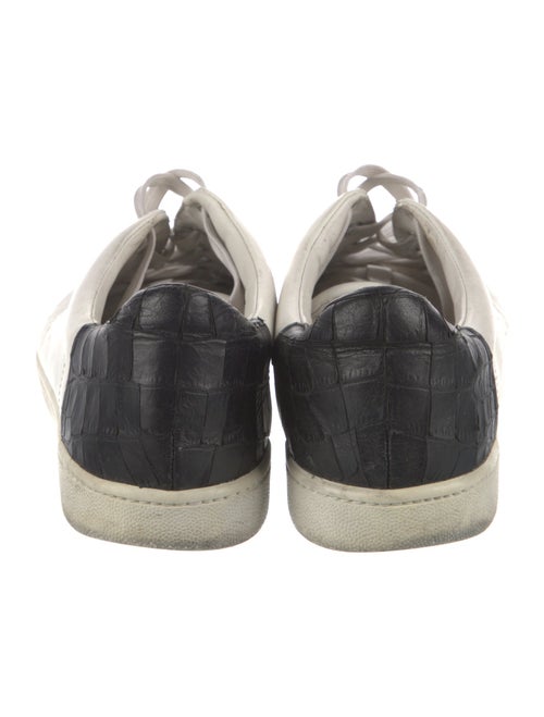 Vince Leather Colorblock Pattern Sneakers