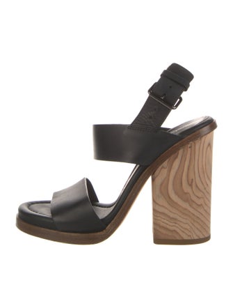 Vince Leather Slingback Sandals