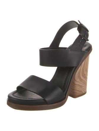 Vince Leather Slingback Sandals
