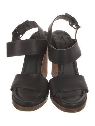 Vince Leather Slingback Sandals