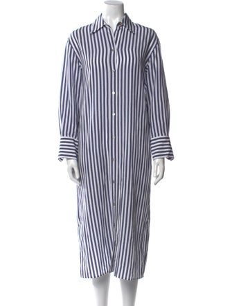 Vince Striped Midi Length Dress