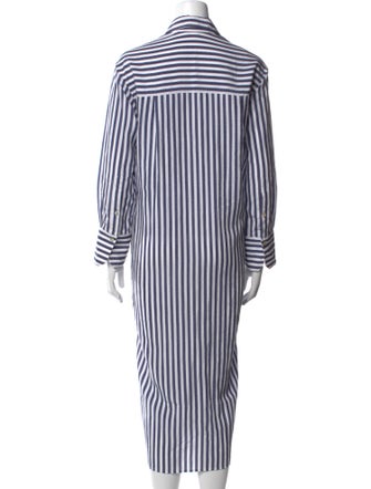 Vince Striped Midi Length Dress