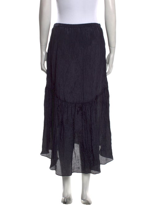Vince Pleated Accents Midi Length Skirt