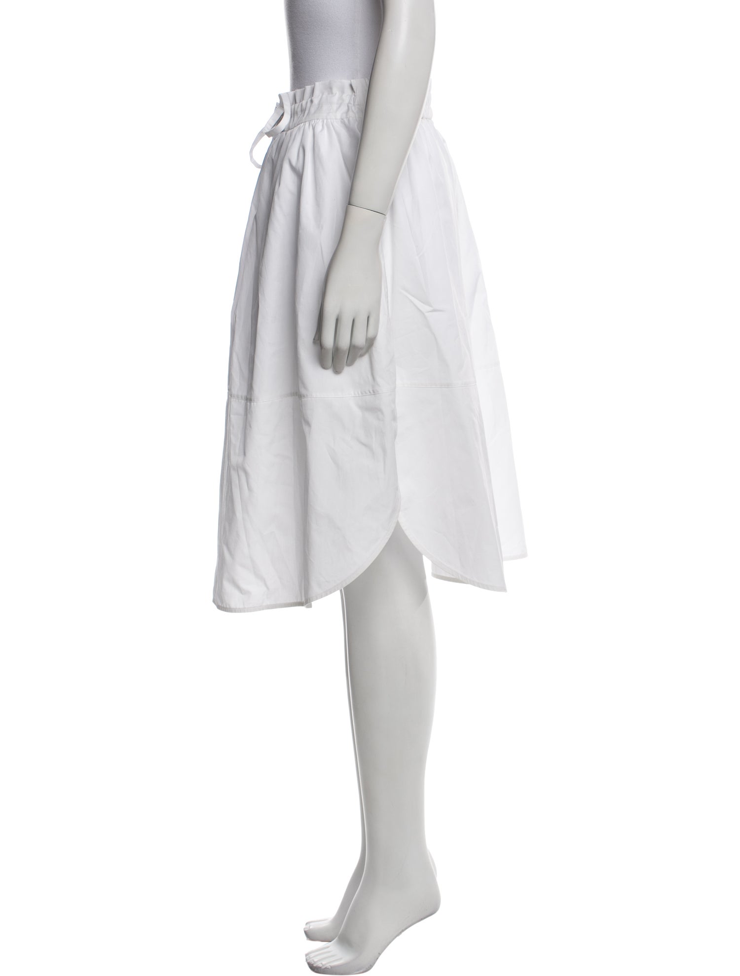 Vince Pleated Accents Knee-Length Skirt