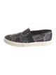 Vince Embossed Leather Animal Print Sneakers