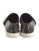 Vince Embossed Leather Animal Print Sneakers