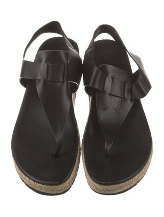 Vince Leather Braided Accents Espadrilles