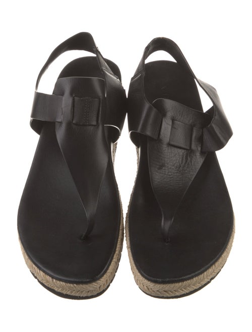 Vince Leather Braided Accents Espadrilles