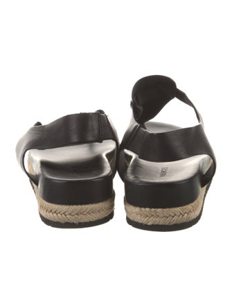 Vince Leather Braided Accents Espadrilles