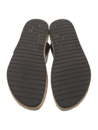 Vince Leather Braided Accents Espadrilles